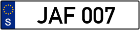 Trailer License Plate